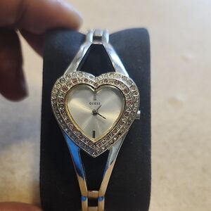 Guess Silver Heart Women's Watch